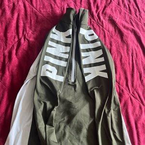 PINK half zip pullover